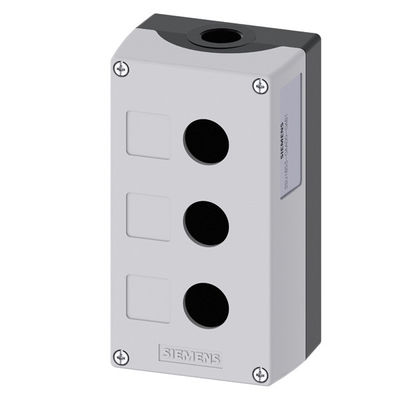 Oppervlakte metalen mat PLC 3SU1853-0AA00-0AB1 SIRIUS ACT-behuizingen met 3 commandopunten