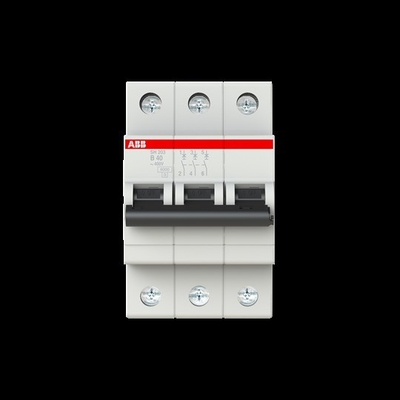 MCB SH203-B40 Miniatuurcircuitbreaker 3P B 40A BCD Curve B Nominale frequentie Hz 50 Makkelijk