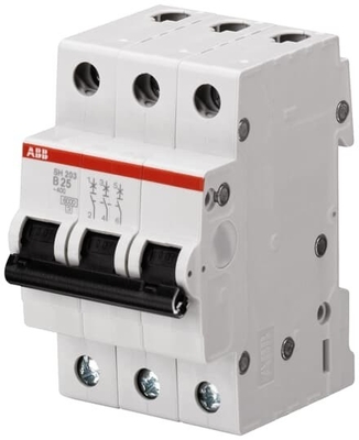 MCB SH203-B63 Miniatuurcircuitbreaker Nummer van pool 3 B 63A Nominale frequentie Hz 50