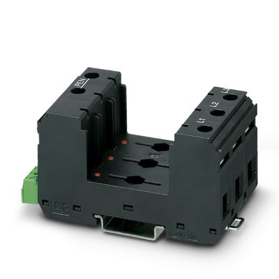 250V AC Nominale VAL-MS/3 0-BE/FM Type 2 Overspanningsbeschermingsbasis met 3 polen prestaties