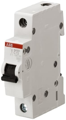 Breekcapaciteit 1P D 16 A MCB SH201-D16 Miniatuurcircuitbreaker met BCD-curve D