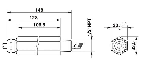 2882569 S-PT-1X2-24DC-1/2" Phoenix Contact Overspanningsbeschermer 3 pool 24 V DC