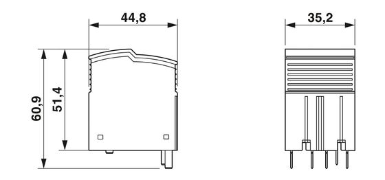 PLT-SEC-T3-3S-230-P Type 3-overspanningsbeschermingsplug met 230V nominale spanning en 4 polen