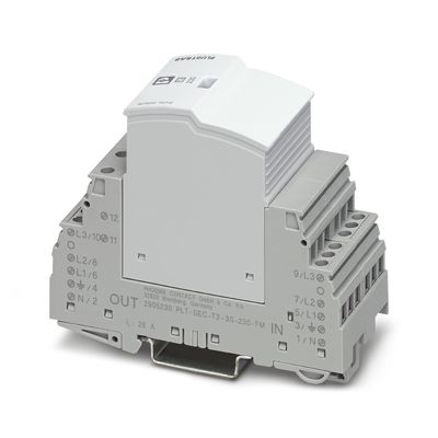 5V AC... 250V AC 125V DC 200mA DC 2905348 VAL-SEC-T2-1S-175-FM Type 2 overspanningsbeschermer