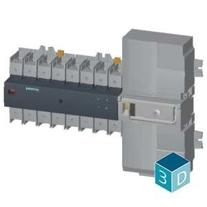 Schakelaar ontkoppelterminals ATSE met geïntegreerde controller PLC 3KC6424-2TA20-0TA3