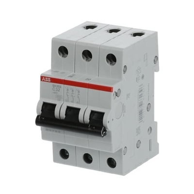 MCB SH203-C32 Miniatuurcircuitbreaker 3P C 32A Nominale spanning 220