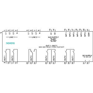 ATC 6300 LCD PLC 3KC9000-8TL40 Transfer Control Device 144x144 mm voor nauwkeurige besturing