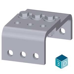 3KC9818-7 Overbruggingsbalk voor 3KC ATyS r RTSE en AtyS g ATSE 1600A Capaciteit Eén stuk