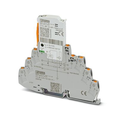TTC-6P-3-HF-F-M-12DC-PT-I Overspanningsbeschermer Industriële kwaliteit 12V gelijkstroom Spanning 2 polen