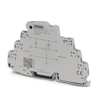 TTC-6-1X2-24DC-UT Overspanningsbeschermer 2 pool 24V gelijkstroom industriële bescherming