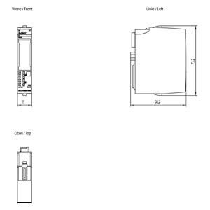 6ES7131-6BH01-0BA0 Digitale invoermodule ET 200SP DI 16X24VDC ST voor industriële besturing