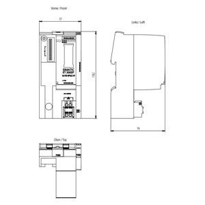 PLC 6ES7155-6AU01-0CN0 ET 200SP IM155-6 PN HF incl. servermodule voor snelheidsoperatie