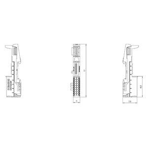 Siemens 6ES7193-6BP00-0BA1 ET 200SP BaseUnit BU15-P16 A0 2B/T Ontworpen voor efficiëntie