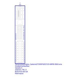 Siemens 6ES7193-6BP00-0BU0 ET 200SP BaseUnit BU20-P16 A0 2B U0 voor naadloze integratie