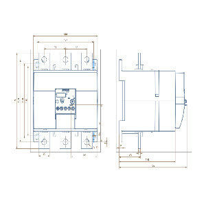 350-500A Grootte S12 3RU5176-5HB1 CT Overbelasting relais voor eenmalige montage PROTECTIVE Klasse 10