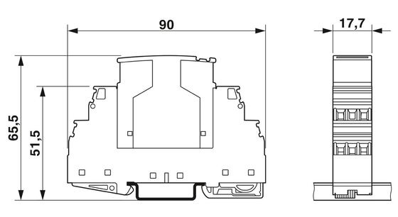 2858030 PT 3-PB-ST Phoenix Contactoverspanning Beschermer Plug 1 Pole Nominale spanning 5V DC