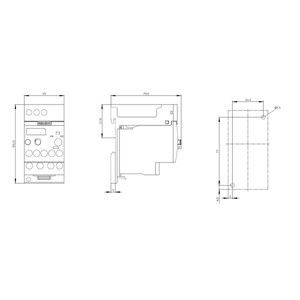 3RU6116-1BB1 Overbelastingsrelais voor motorbescherming Grootte S00 Klasse 10 Contactbelasting 11...16 A