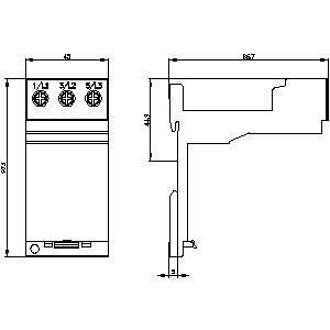 PLC 3RU6926-3AA01 Terminalondersteuning voor stand-alone assemblage C-Varia S0 schroefterminal
