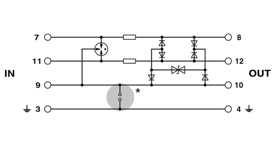 PT 3-PB-ST Phoenix contactoverspanningsbeschermer Plug Nummer van pool 1 Nominale spanning 5 V DC