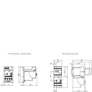 Gezegelde bescherming 3RU7116-1GB0 Overbelasting relais 3RU7 Grootte S00 voor contactbelasting in PLC
