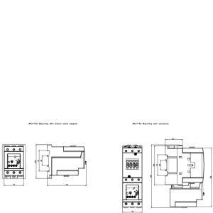 Beschermende contactbelasting 3RU7 Grootte S3 Overbelasting relais voor industriële toepassingen