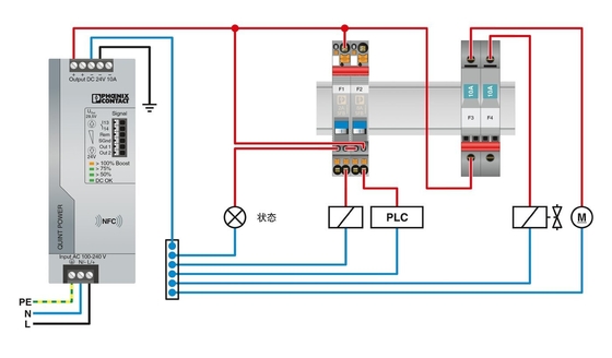 CB TM1 6A F1 P Phoenix Contact Thermisch Magnetisch Apparaat Schakelknoppen 5 polen 50 V DC