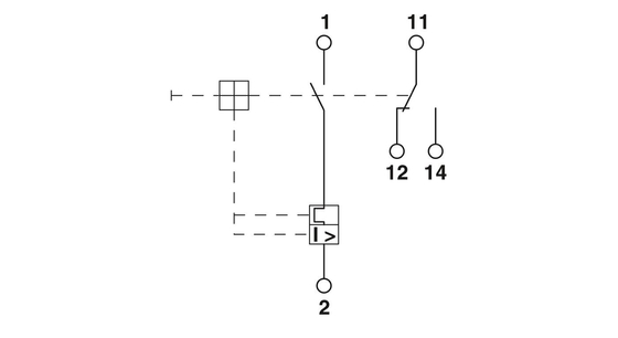 CB TM1 6A F1 P Phoenix Contact Thermisch Magnetisch Apparaat Schakelknoppen 5 polen 50 V DC