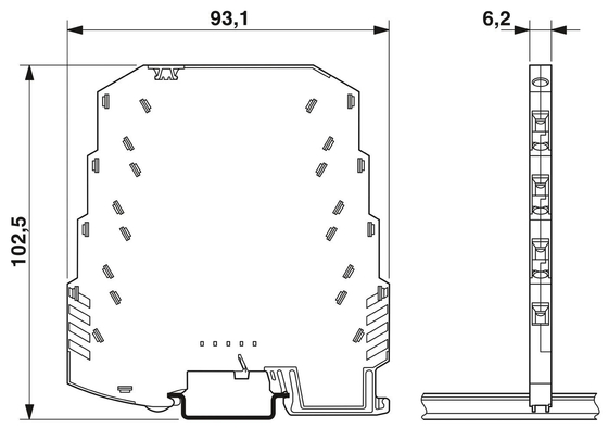 24 V gelijkspanningsspanning 2-pool overspanningsbeschermer 2804649 LIT LIT 4X1-24 door Phoenix Contact