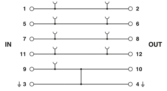 1 pool PT 4-EX I -BE Phoenix contactoverstromingsbeschermingsbasis voor elektrische systemen