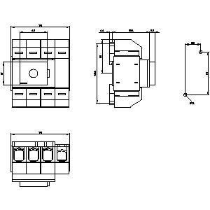 3KD0340-2LG20-3 PLC Basic Devices Disconnecting Switch Shaft voor industriële automatisering