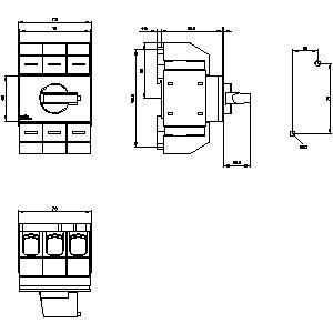 Basis apparaten ontkoppelen Schakelaar schacht 3KD0432-2LG20-3 Optimaliseer uw stroombesturing