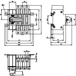 Siemens 3KD2232-2ME10-0 schakelverbinders voor basisapparatuur tot 1600 A