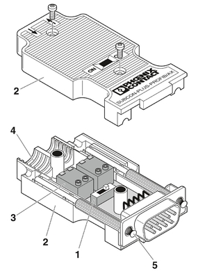2744377 SUBCON-PLUS-PROFIB/AX Phoenix Contact D-SUB busconnector voor gegevensoverdracht