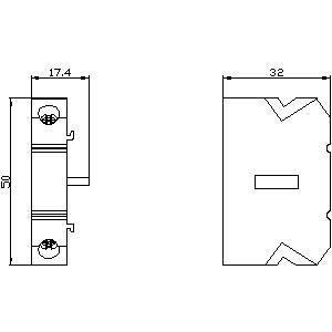 PLC 3KD9003-2 Accessoire voor 3KD0 maat 01/02 Hulpschakelaar 1NO 1NC zonder kabel