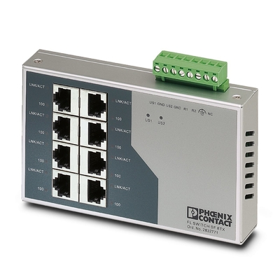 Phoenix Contact FL SWITCH SF 8TX Industrial Ethernet Switch IP20 Bescherming gecertificeerd