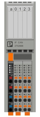 Beschermingsniveau IP20 Phoenix Contact Communicatiemodule AXL F IF CAN 1H voor industrieel gebruik