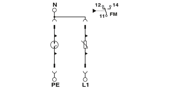 Phoenix Contact 2905333 VAL-SEC-T2-1S-350-FM Overspanningsbeschermer voor toepassingen met 3 polen