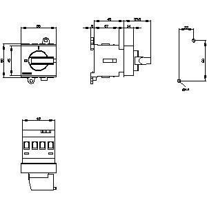 PLC 3LD2030-1TL13 Basic Devices Disconnecting Switch voor verbeterde elektrische veiligheid