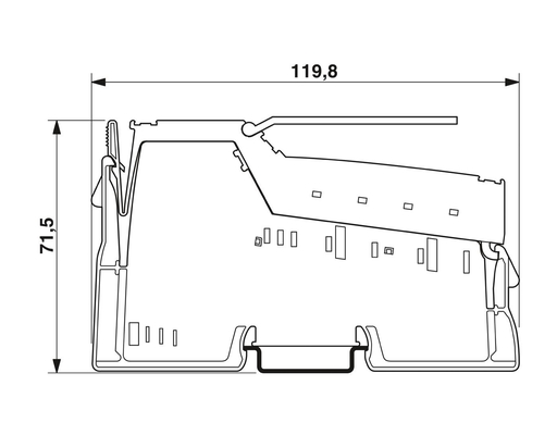 2861331 IB IL 24 PWR IN-PAC Phoenix Contact Power Module met IP20 beschermingsniveau