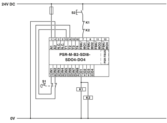 Beschermingsmodule PSR-M-B2-SDI8-SDO4-DO4-SC