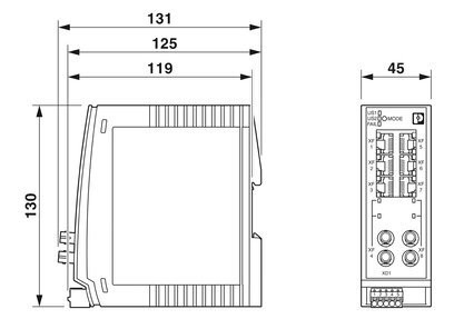 2702333 Phoenix Contact Industriële Ethernet-schakelaar FL SWITCH 2206-2FX SM ST