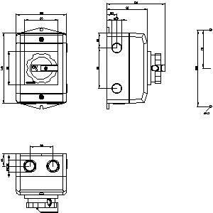 PLC 3LD2064-1TC51 Basic Devices Disconnecting Switch voor industrieel stroombeheer