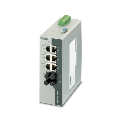 Beschermingsniveau IP20 Phoenix Contact Industrial Ethernet Switch FL SWITCH 3006T-2FX ST