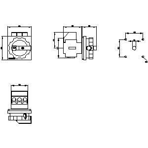 PLC 3LD2103-0TK53 Basic Devices Disconnecting Switch met gemakkelijke installatie