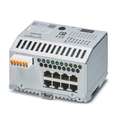 Industrial Ethernet Switch FL SWITCH 2408 IP65 Beschermingsniveau en EtherNet/IP-netwerk