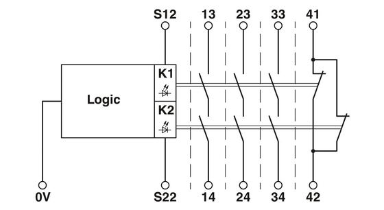 PSR-SCP-24DC/URML4/3X1/1X2/B Phoenix Contact Extension Module met spanningsrelais theorie