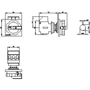 PLC 3LD2154-0TK53 Basisapparatuur voor het loskoppelen van schakelaars voor industriële automatiseringssystemen