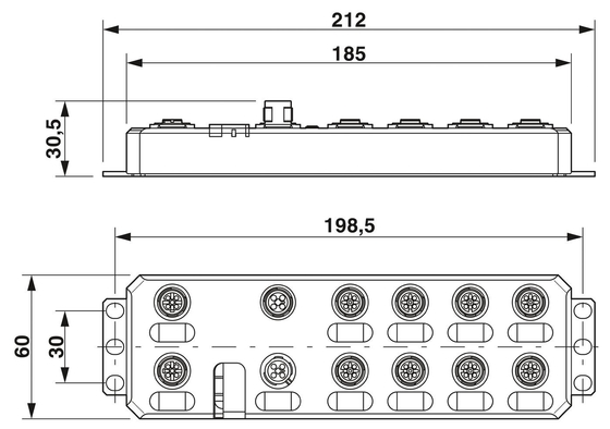 2701509 AXL E PN DI8 DO8 M12 6P Phoenix Contact Digitale module veelzijdig en flexibel