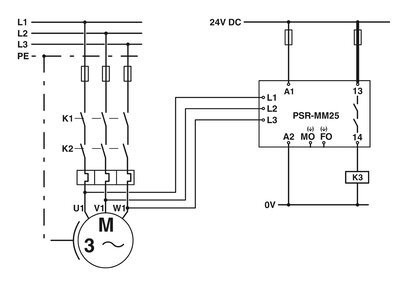Beschermende PSR-MM25-1NO-2DO-24DC-SP veiligheidsrelais door Phoenix Contact Spanningsbescherming