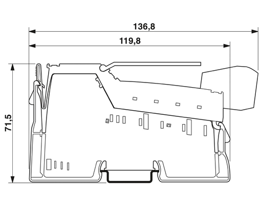 IP20 Beschermingsniveau 2878036 IB IL AO 4/8/U/BP-PAC Phoenix Contact Digitale Module